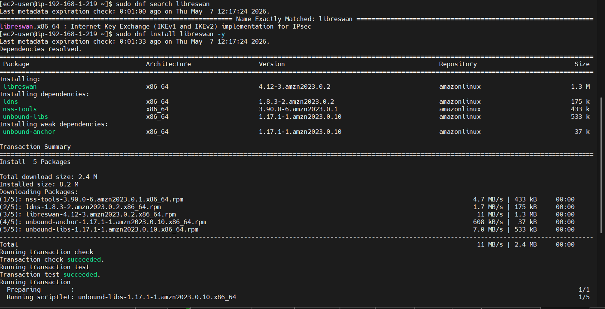 Install Libreswan