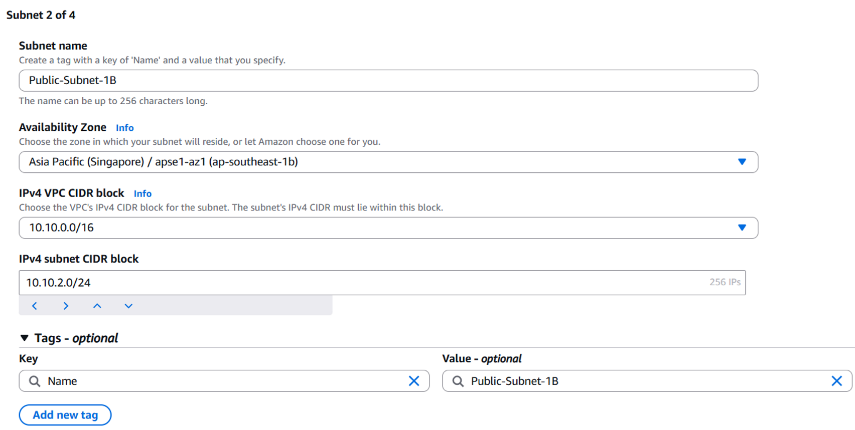 Public Subnet 1B