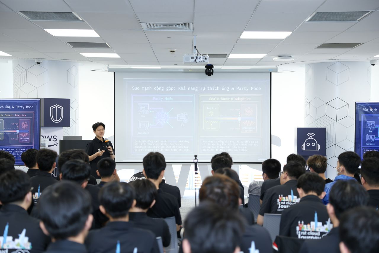 Thao Nguyen Phuong speaking about adaptability and Party Mode